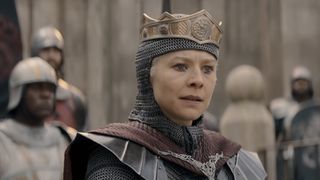 Rhaenyra in armor in the Season 3 finale.