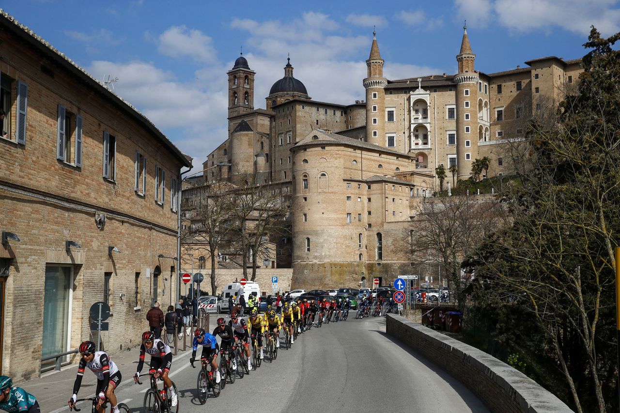 Tirreno Adriatico 2022 - 57th Edition - 6th stage Apecchio - Carpegna 215 km - 12/03/2022 - Scenery - Urbino - photo Luca Bettini/SprintCyclingAgency&Acirc;&copy;2022