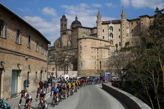 Tirreno Adriatico 2022 - 57th Edition - 6th stage Apecchio - Carpegna 215 km - 12/03/2022 - Scenery - Urbino - photo Luca Bettini/SprintCyclingAgencyÂ©2022