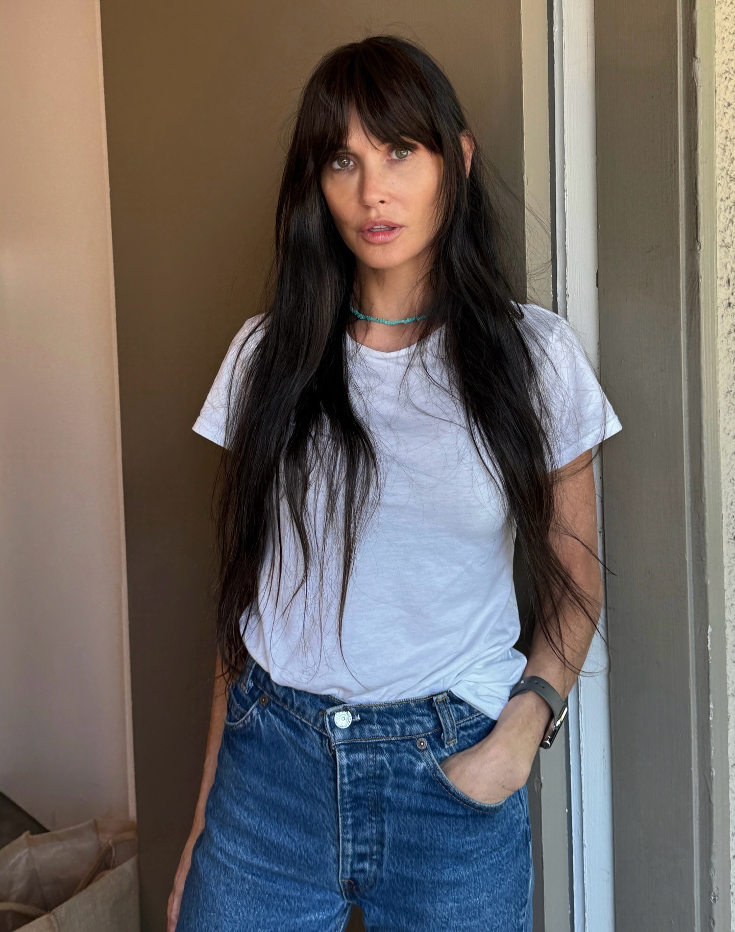 Photo of Demi Moore with Gucci bangs