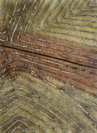 Painting which looks like a detail shot of a piece of wood