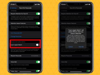 how to unlock your iphone with an apple watch with iOS 14.5