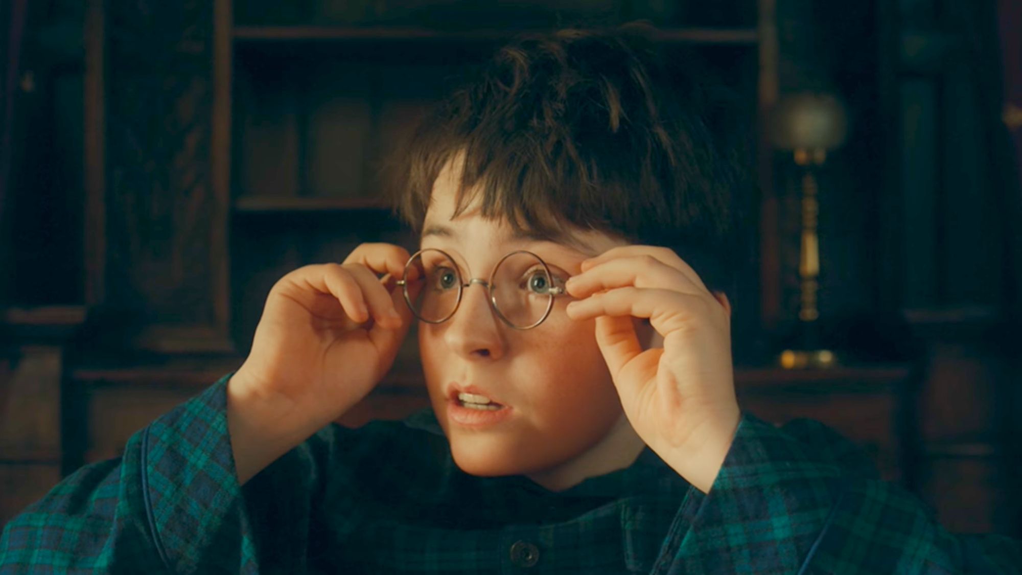 Dominic McLaughlin as Harry in Harry Potter series.