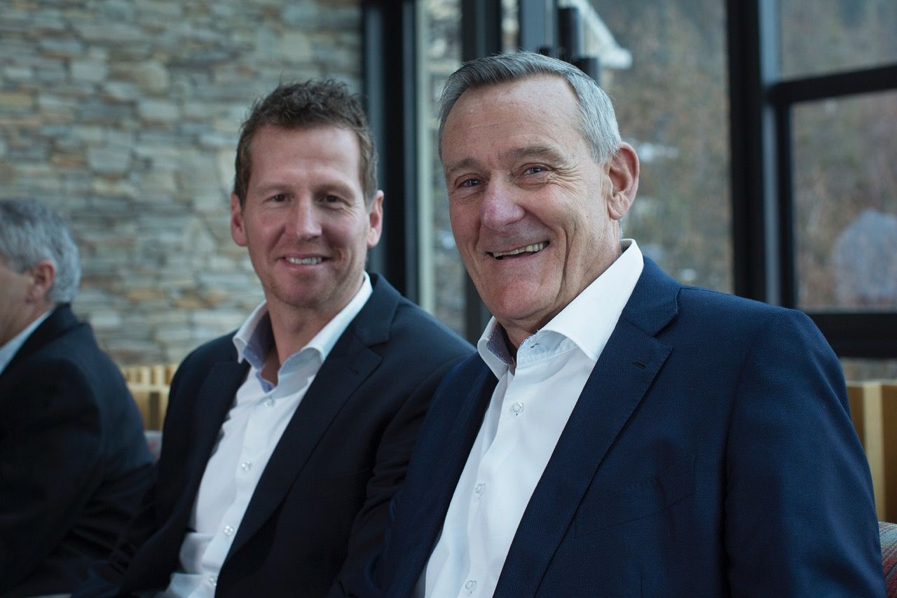 IAM CEO and team owner Michel Th&eacute;taz with Rik Verbrugghe