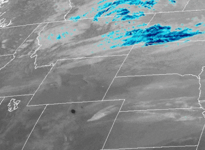 The growth of the Colorado wildfire can be seen from the GOES-East satellite between Oct. 21 and Oct. 22, 2020.