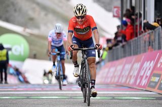 Domenico Pozzovivo (Bahrain-Merida) finishes fourth on stage 9 at the Giro d'Italia