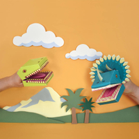Create Your Own Dinosaur Puppets Kit: £7.50