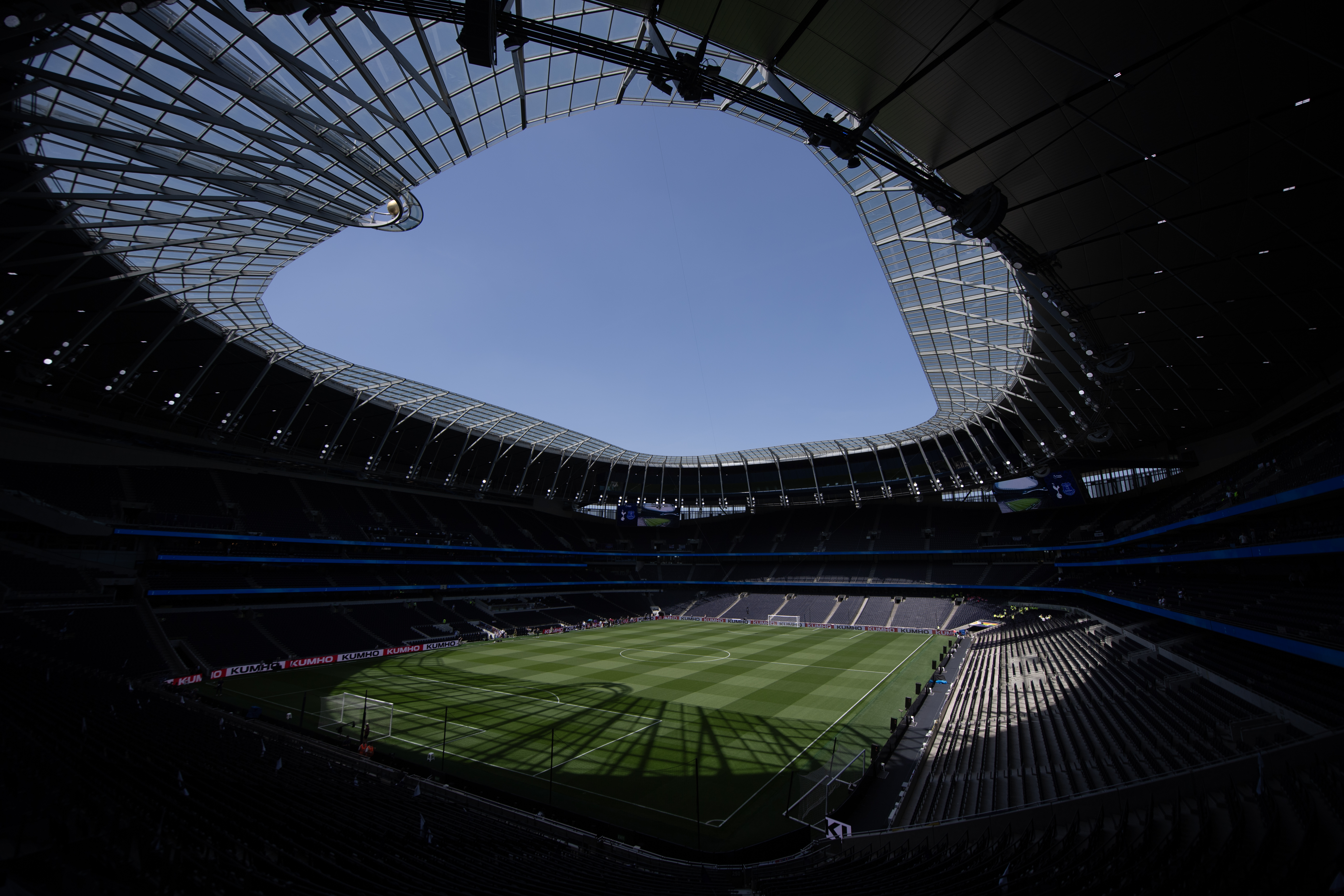 LONDON, ENGLAND - MAY 24: A general view of Tottenham Hotspur Stadium before the Premier League match between Tottenham Hotspur and Everton at Tottenham Hotspur Stadium on May 24, 2026 in London, England. (Photo by Visionhaus/Getty Images)