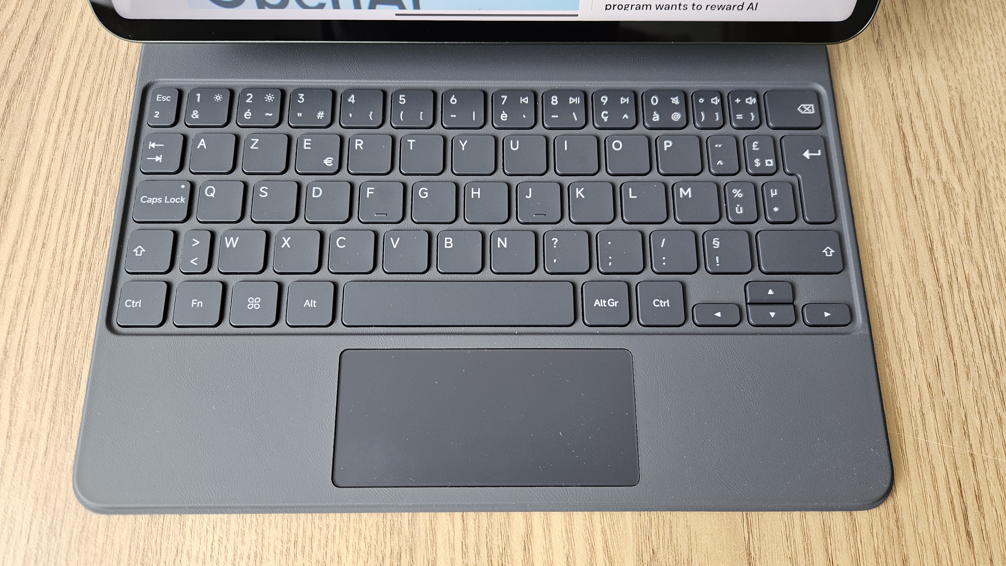 The Xiaomi 8 Pro on a desk