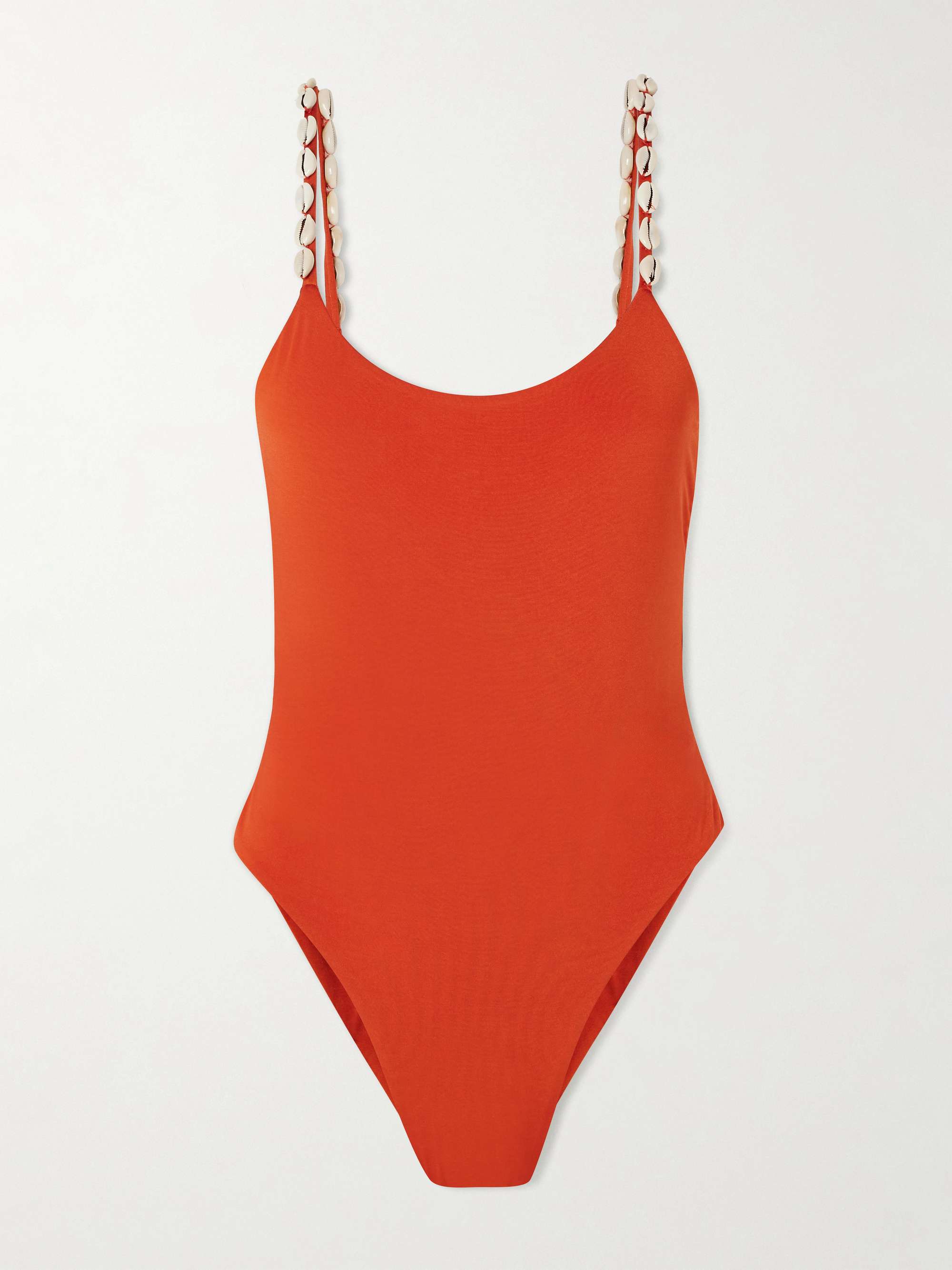 Shell-Embellished Swimsuit