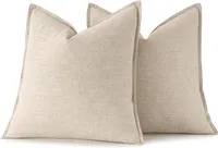 MIULEE Decorative Linen Pillow Covers