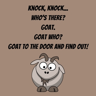 Goat - one of the best knock-knock jokes for kids