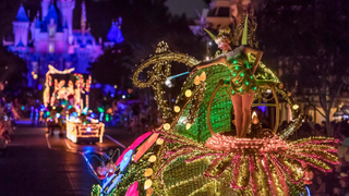 Tinkerbell in Main Street Electrical Parade