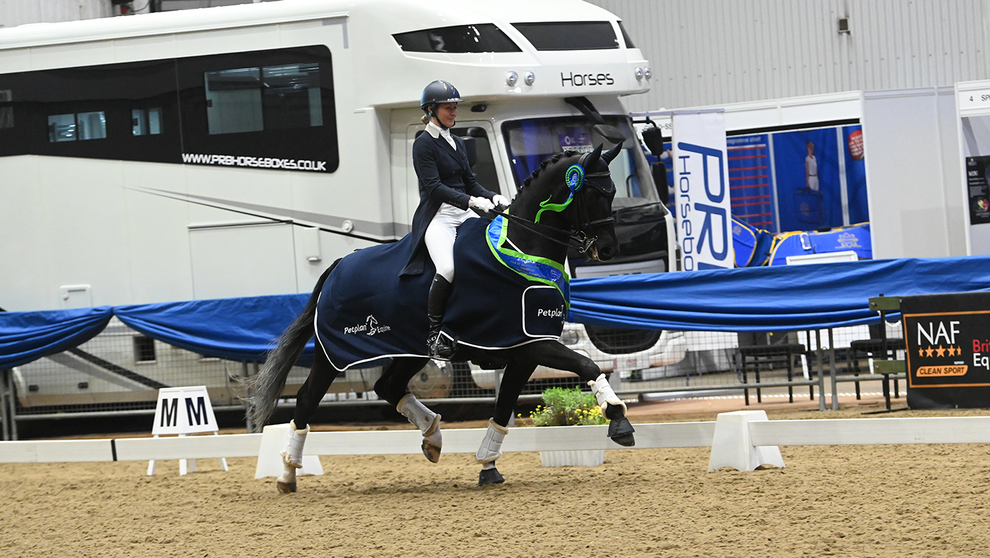 Sara Squires and Laetitius C at the Winter Dressage Championships 2023