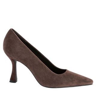 Next Leather Chisel Toe Heel Court Shoes