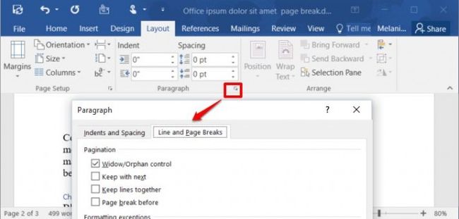 how to insert page break in word 2016 for mac