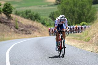 Niki Terpstra, who retired this Sunday in Paris-Tours, on the attack at the Route d'Occitanie