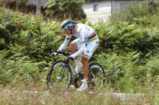 Tony Martin (Omega Pharma-QuickStep) must improve to retain his world time trial title.