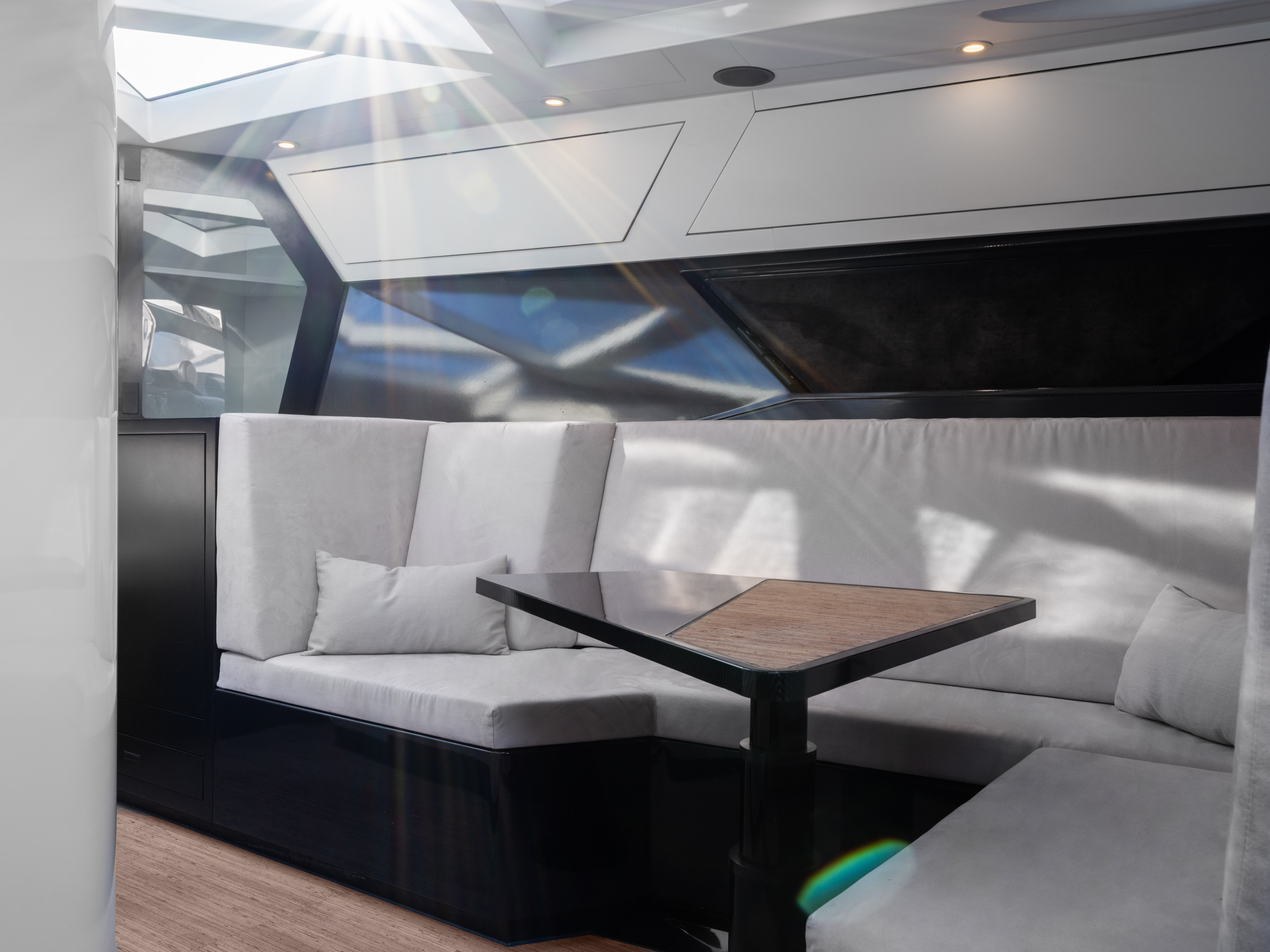 Interior of the new SAY Carbon Yachts 52