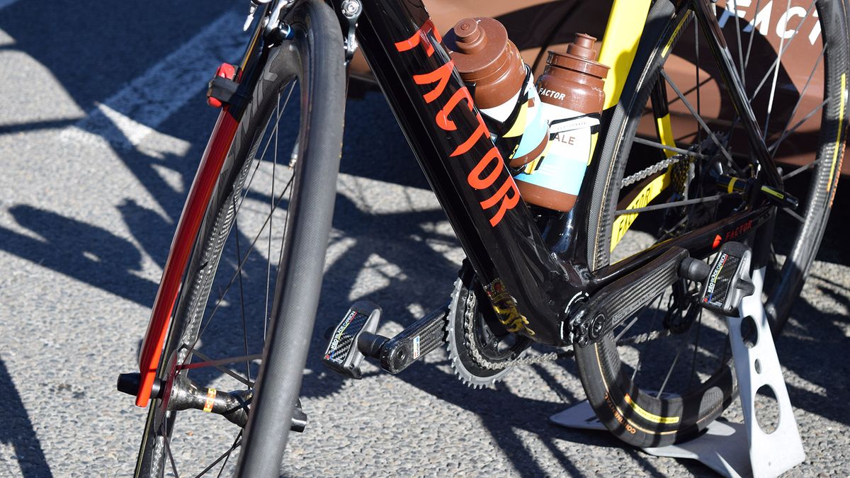 Belgium's royal coat of arms features at the bottom of the underside of the down tube