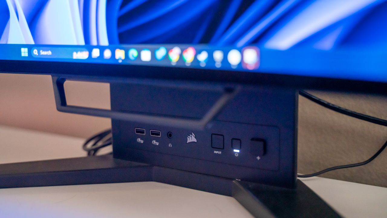 Corsair Xeneon Flex 45WQHD240 OLED on a gaming setup