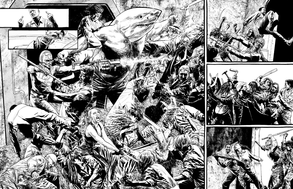 Suicide Squad: Blaze #1 inked page