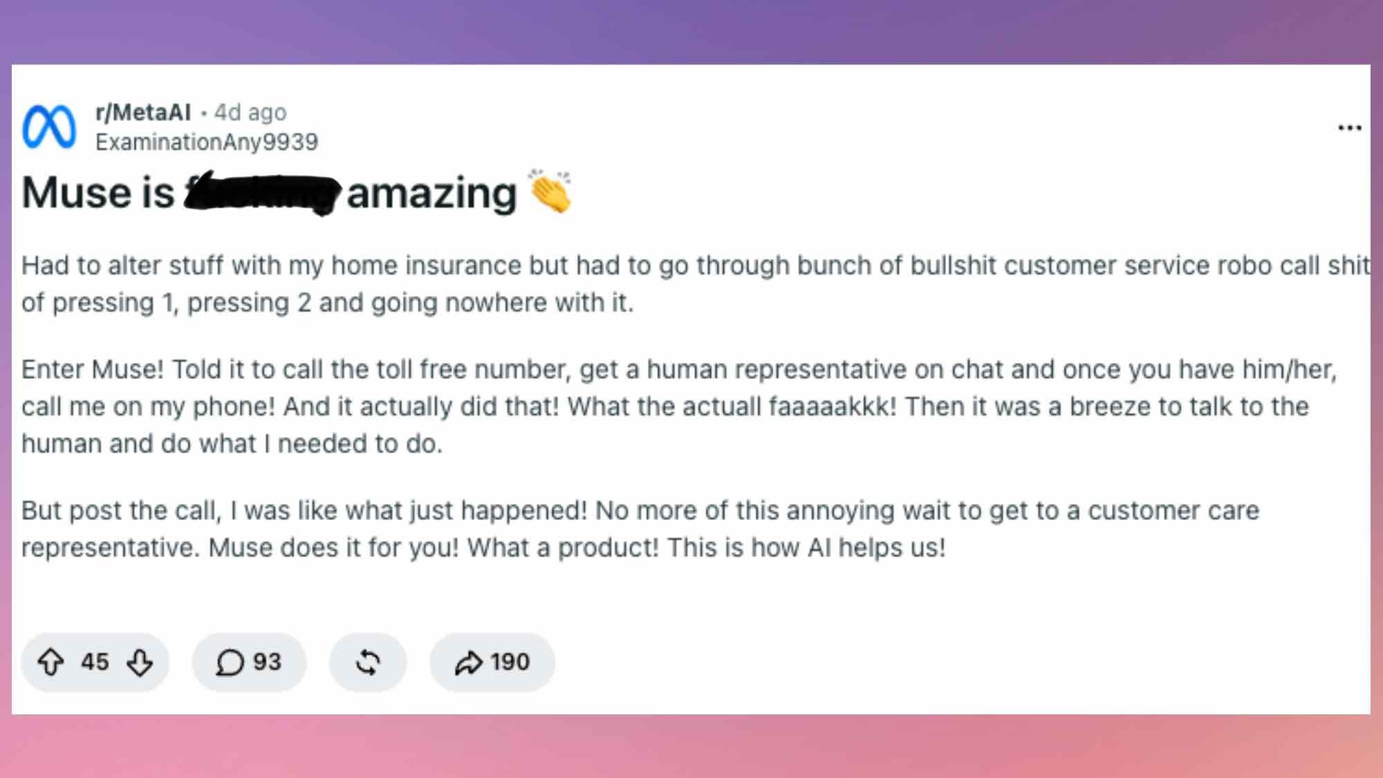 reddit muse ai