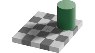 The checker shadow optical illusion