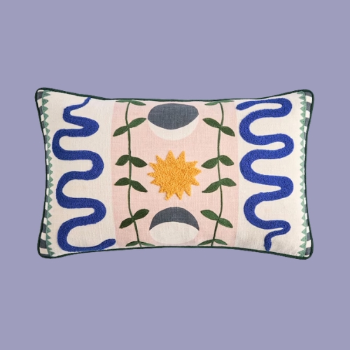 MADE.COM, Embroidered Cushion in Aperion