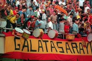 Galatasaray fans gave United a warm welcome at the Ali Sami Yen stadium