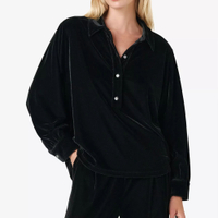 Open-Collar Velvet Button-Up Shirt: was £98now £73.50 at Selfridges (save £24.50)