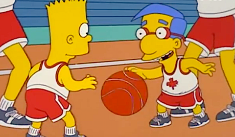 Oh Look, Milhouse From The Simpsons Showed Up At The Milwaukee Bucks ...