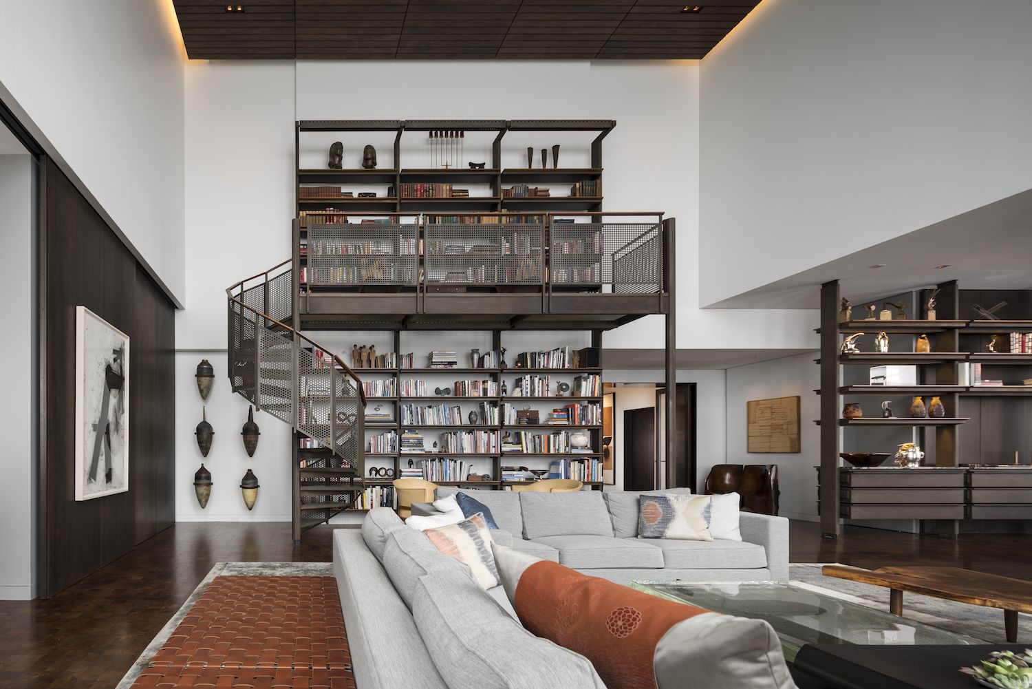 This industrial-inspired penthouse loft boasts chic interiors and ...