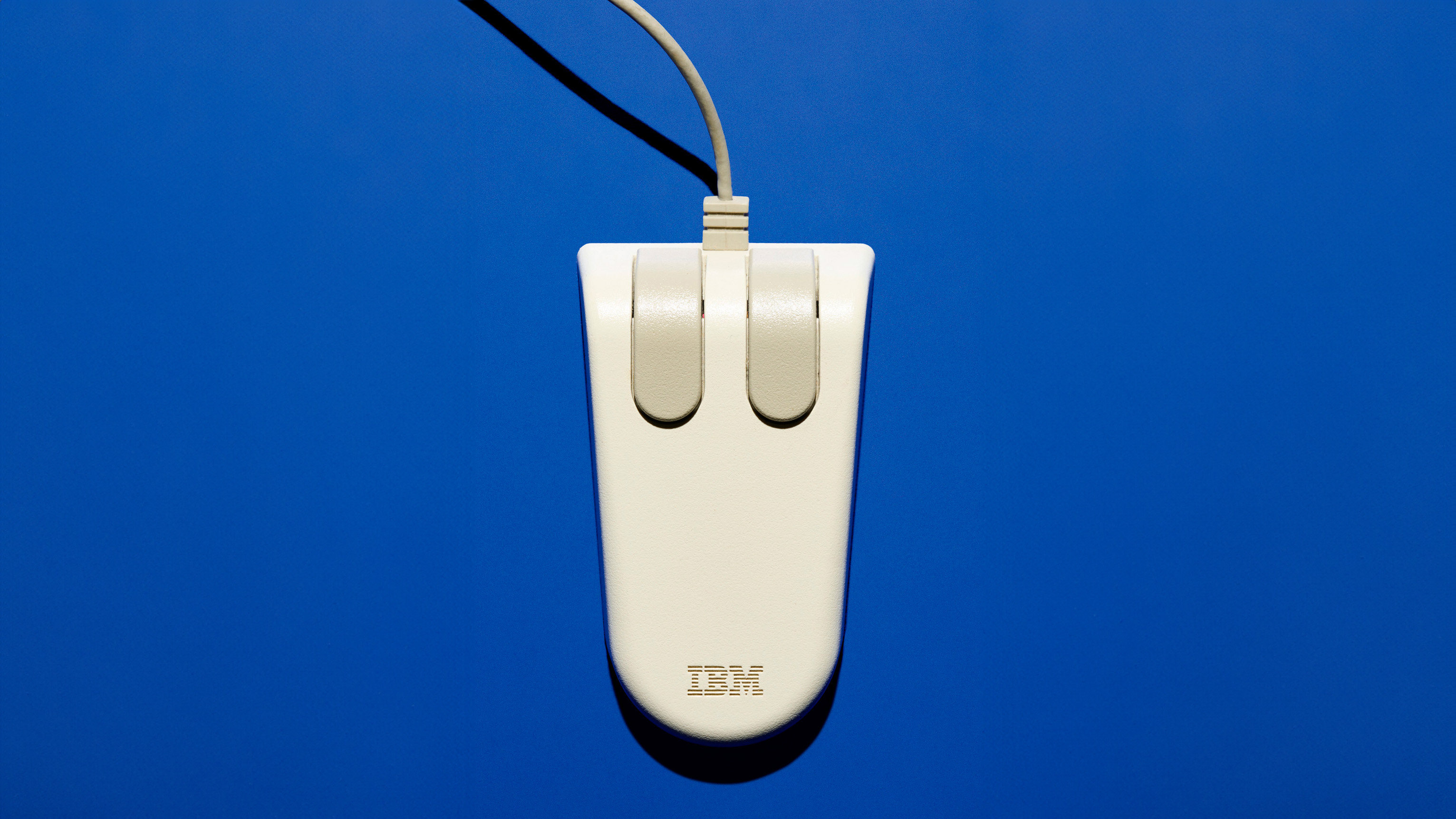 IBM logo on vintage tech