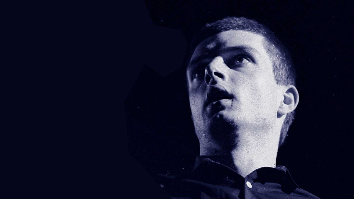 Ian Curtis onstage