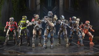 Halo Infinite ranks: Season 2 promotional image showing Spartans