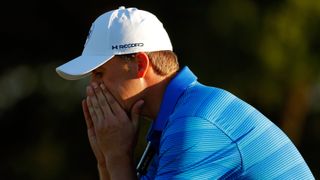 Jordan Spieth after finishing his final round of the 2016 Masters