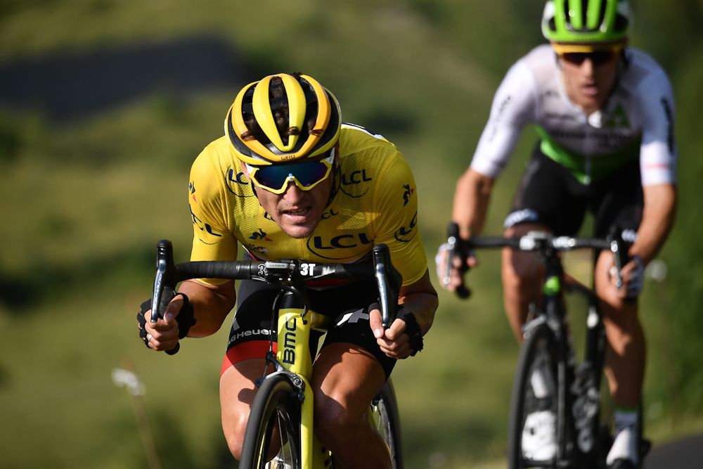 Greg Van Avermaet in the breakaway during stage 10 at the Tour de France