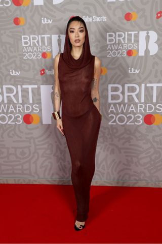 Rina Sawayama brit awards red carpet