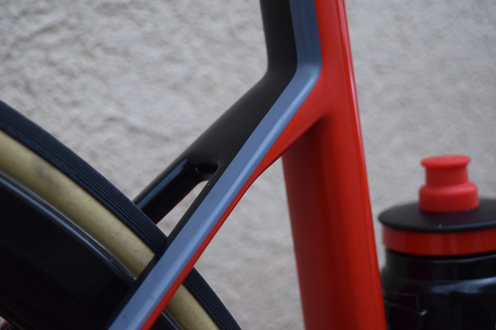 A closer look at the seat stay junction