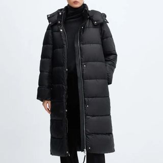 puffer coat with hood