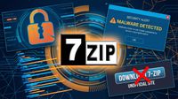 7-Zip logo with security imagery