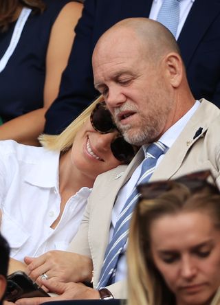 Zara and Mike Tindall cosying up at Wimbledon