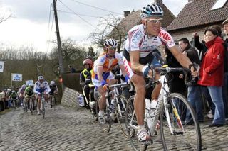 Philippe Gilbert (Omega Pharma-Lotto) spent some time off the front.