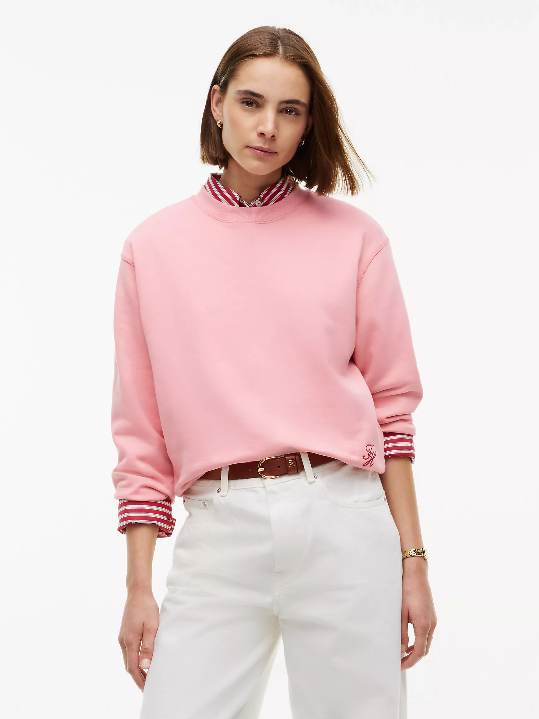 Tommy Hilfiger, Script Monogram Crewneck Sweatshirt