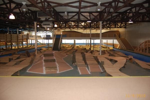 The sport course at the new Ray's Indoor MTB Park in Milwaukee