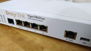 The Vigor2862Lac's WAN port can be reassigned to operate as a standard Gigabit LAN socket if you don't need WAN functionality.