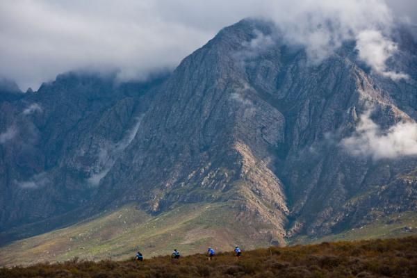 Riders work their way around a 29km course
