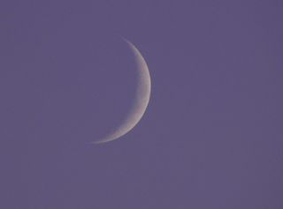 Crescent Moon Seen from Vassar, MI