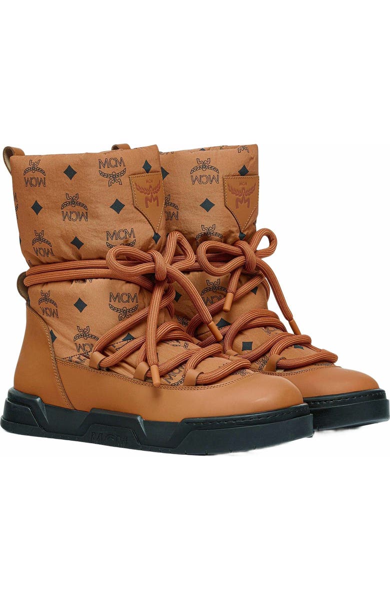 Skyward Ankle Boots in Padded Monogram Nylon